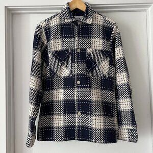 Wax London - Whiting Navy Marine Beatnik Overshirt - Size XS